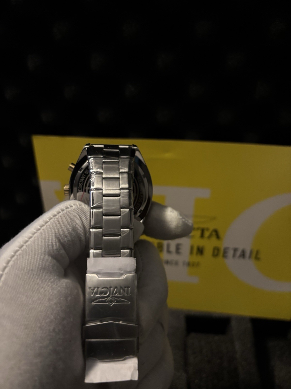 Invicta I-Force Men’s Chronograph Quartz 46mm Silver SS Blue/Gold Dial 100m