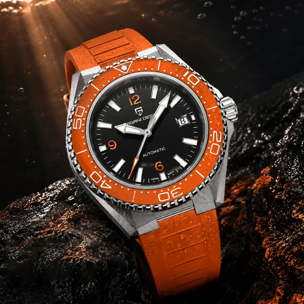 Pagani Design PD-YS034 Orange Black Diver Stainless Steel Automatic Men’s Watch