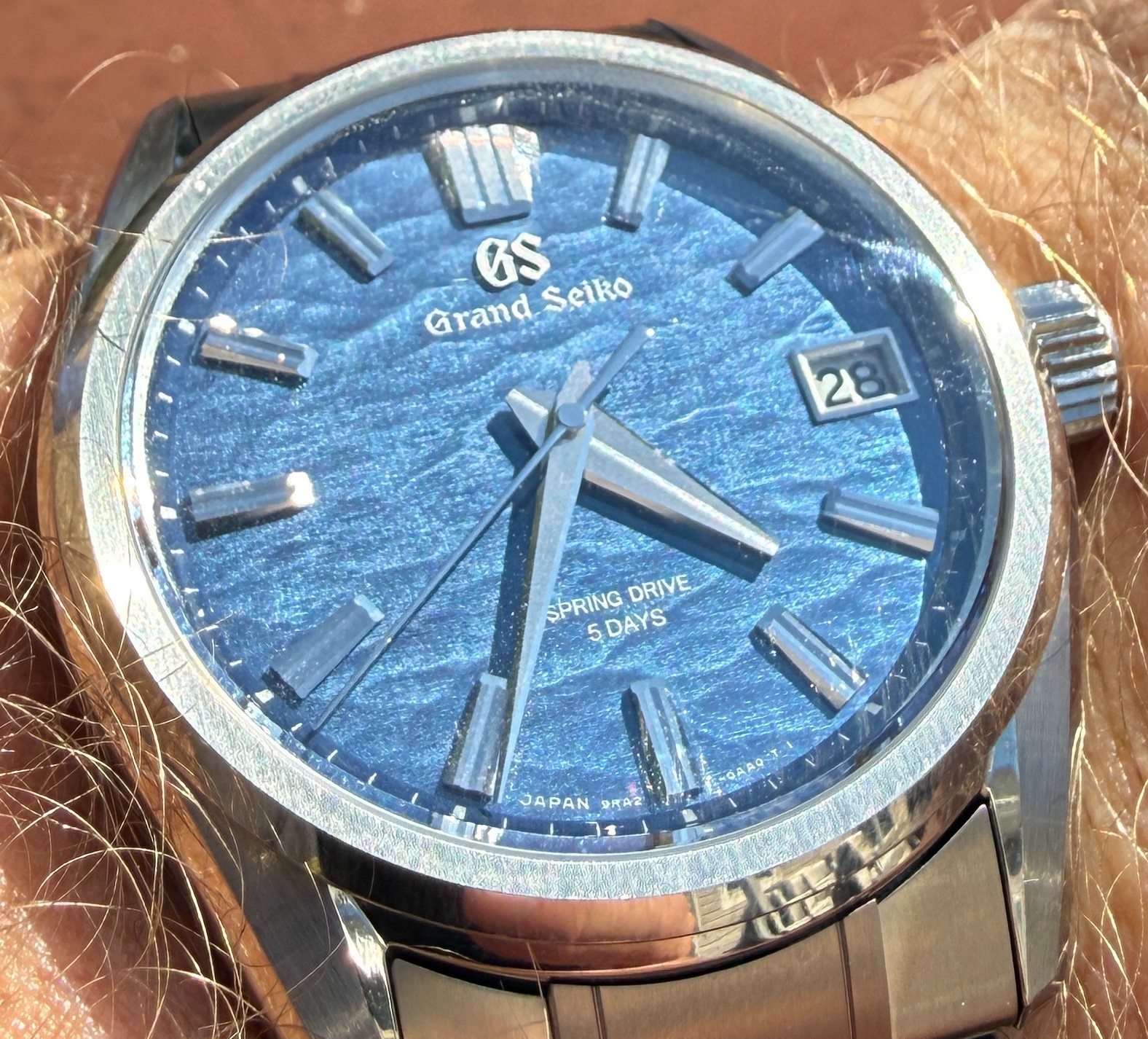 2025 Grand Seiko Evolution 9 “Lake Suwa” Spring Drive Titanium Blue Dial 40MM