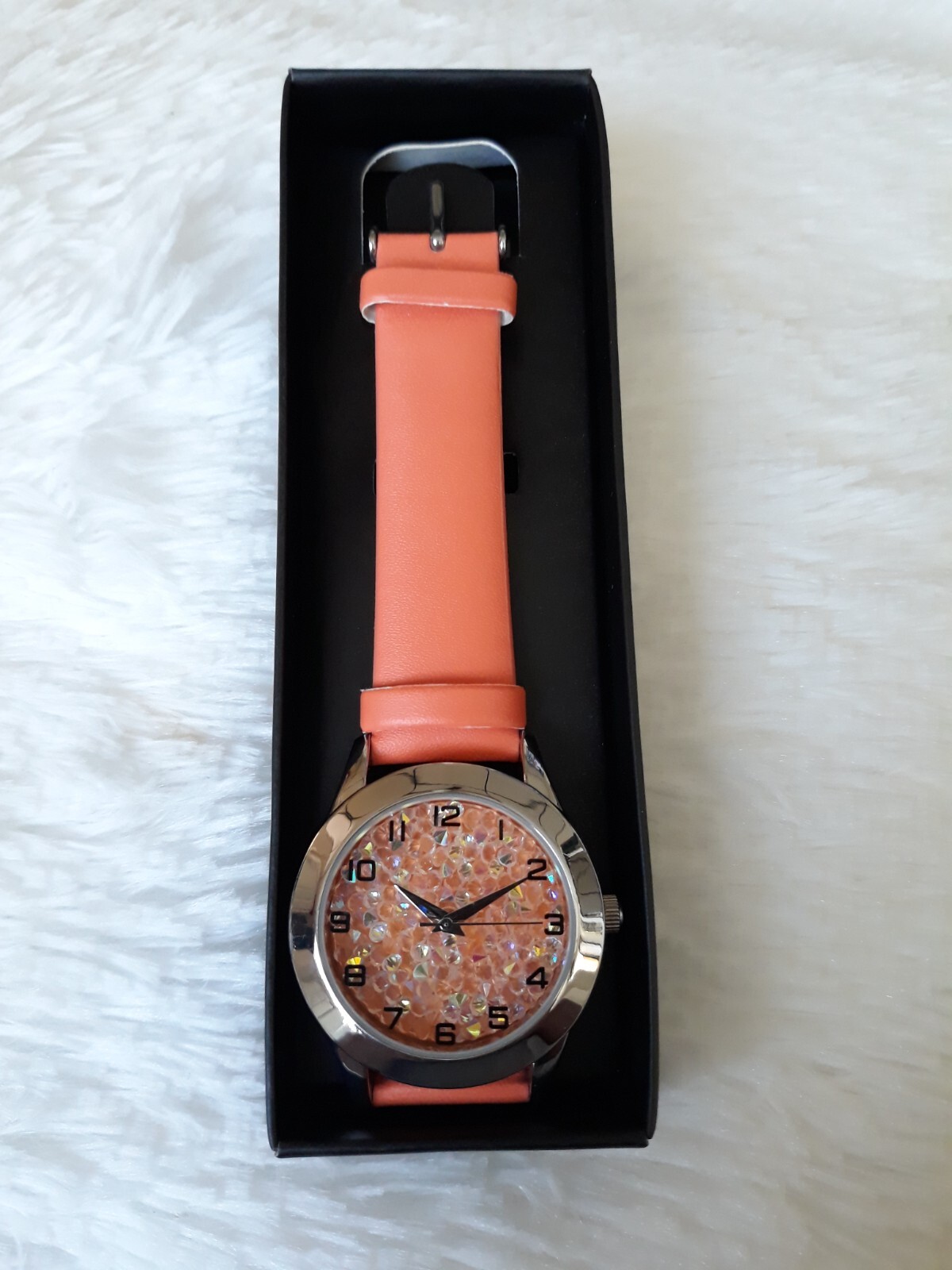 AVON WATCH ME SHINE WATCH “MELON” (Quartz movement / Strap Band) ~ NEW!!!