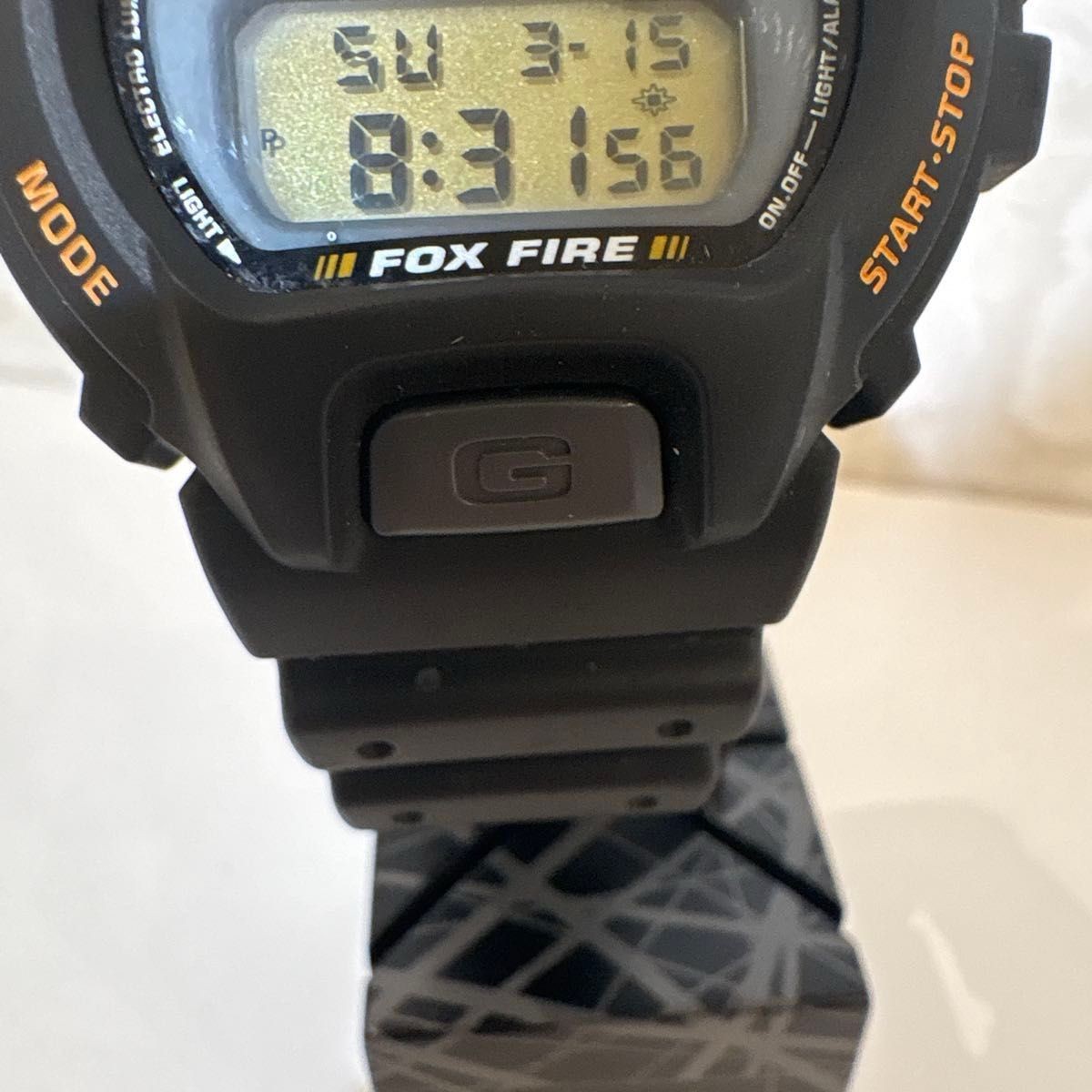 🔥 Casio G-Shock DW-6900 FOX FIRE Black 1995 Vintage Digital Watch New Battery
