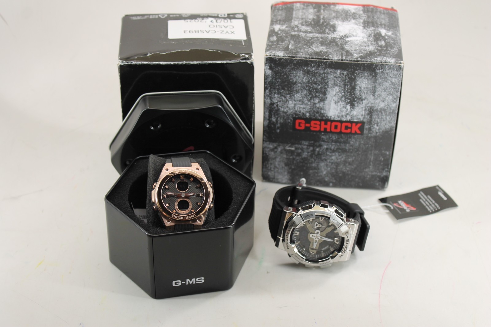 Casio Bundle of 2 G-SHOCK Watches (MSG-C100G-1ADR -GM-110-1ADR)