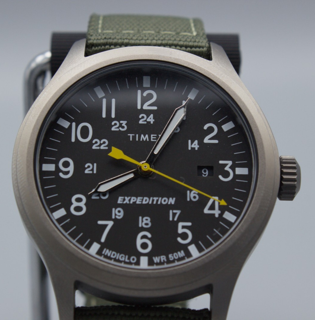 Timex Expedition Scout T49961 40mm Stainless Steel Case with Green Nylon…
