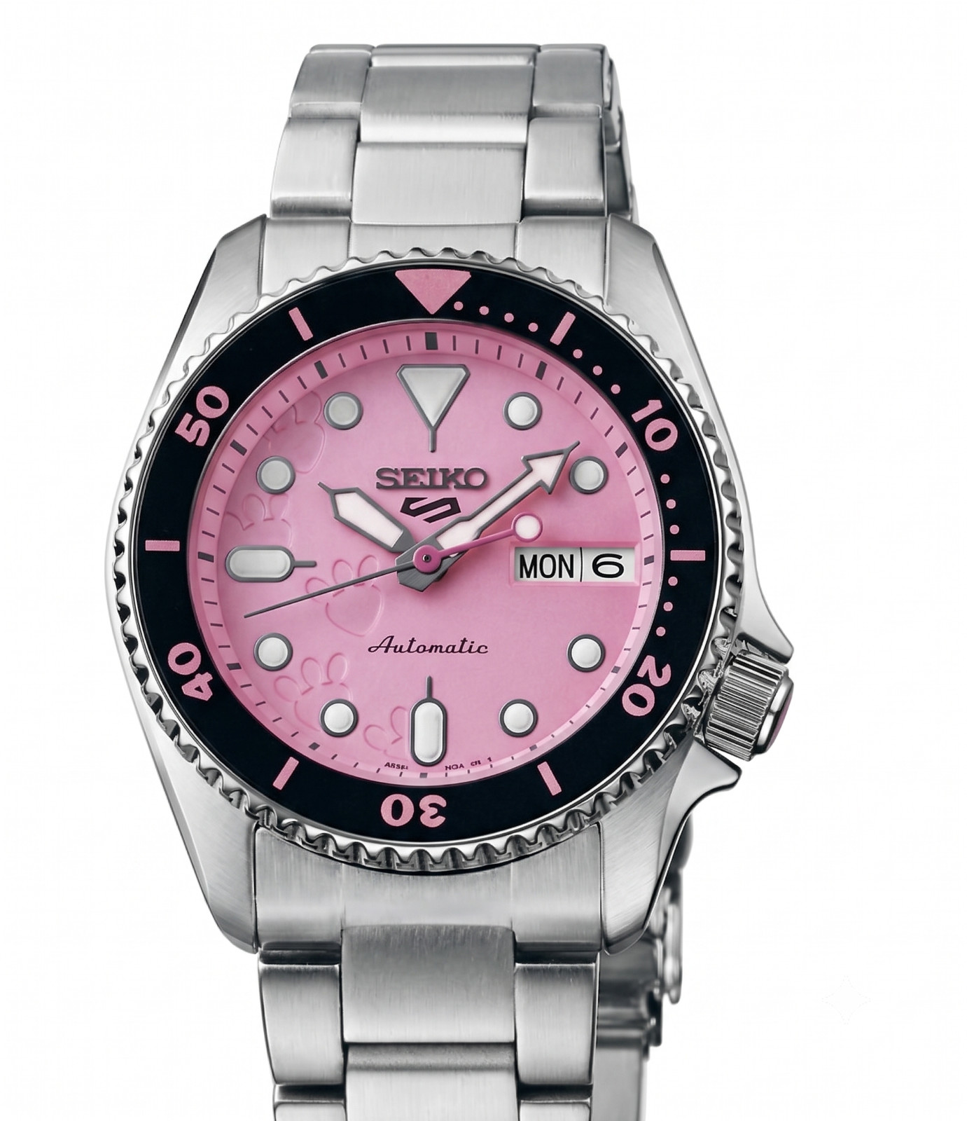 Seiko 5 Sports Pink Panther SRPM07 Lim Edi 38mm Auto 100m FULL SET