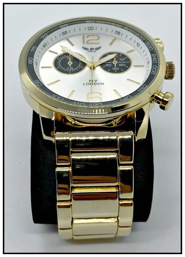 Men’s CLASSY ELEGANT DIVER Round Gold LUXURY Designer Fashion WRIST WATCH 48mm