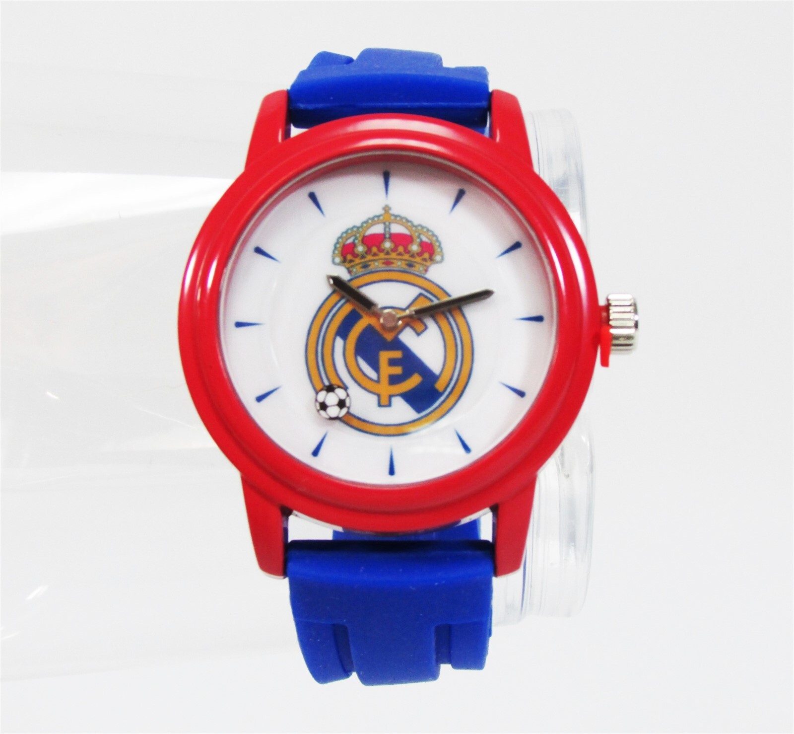 Official Real Madrid FC Soccer Wrist Watch Licensed F.C. Futbol Club Blue/Red