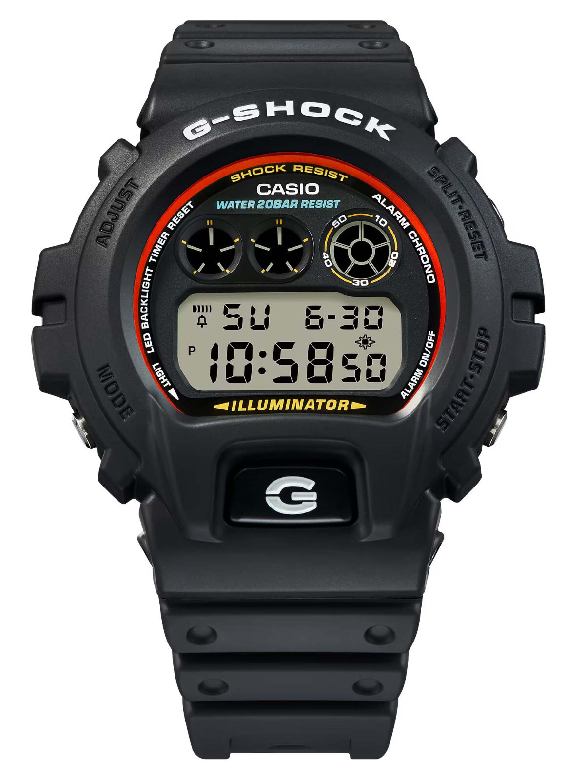 NEW Casio G-Shock ICONIC STYLES OG Style Digital Chrono Mens Watch DW6900RL-1