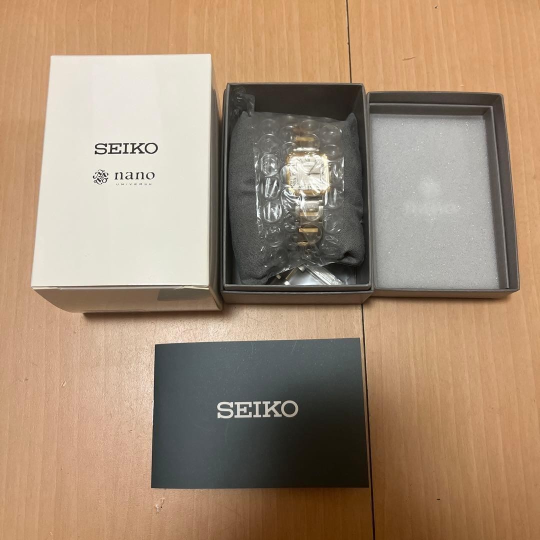 SEIKO SELECTION SSEH016 nano universe Collab Watch Silver x Gold
