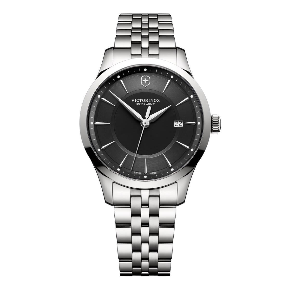 Victorinox Swiss Army Men’s Watch Alliance Silver Tone SS Bracelet Quartz 241801