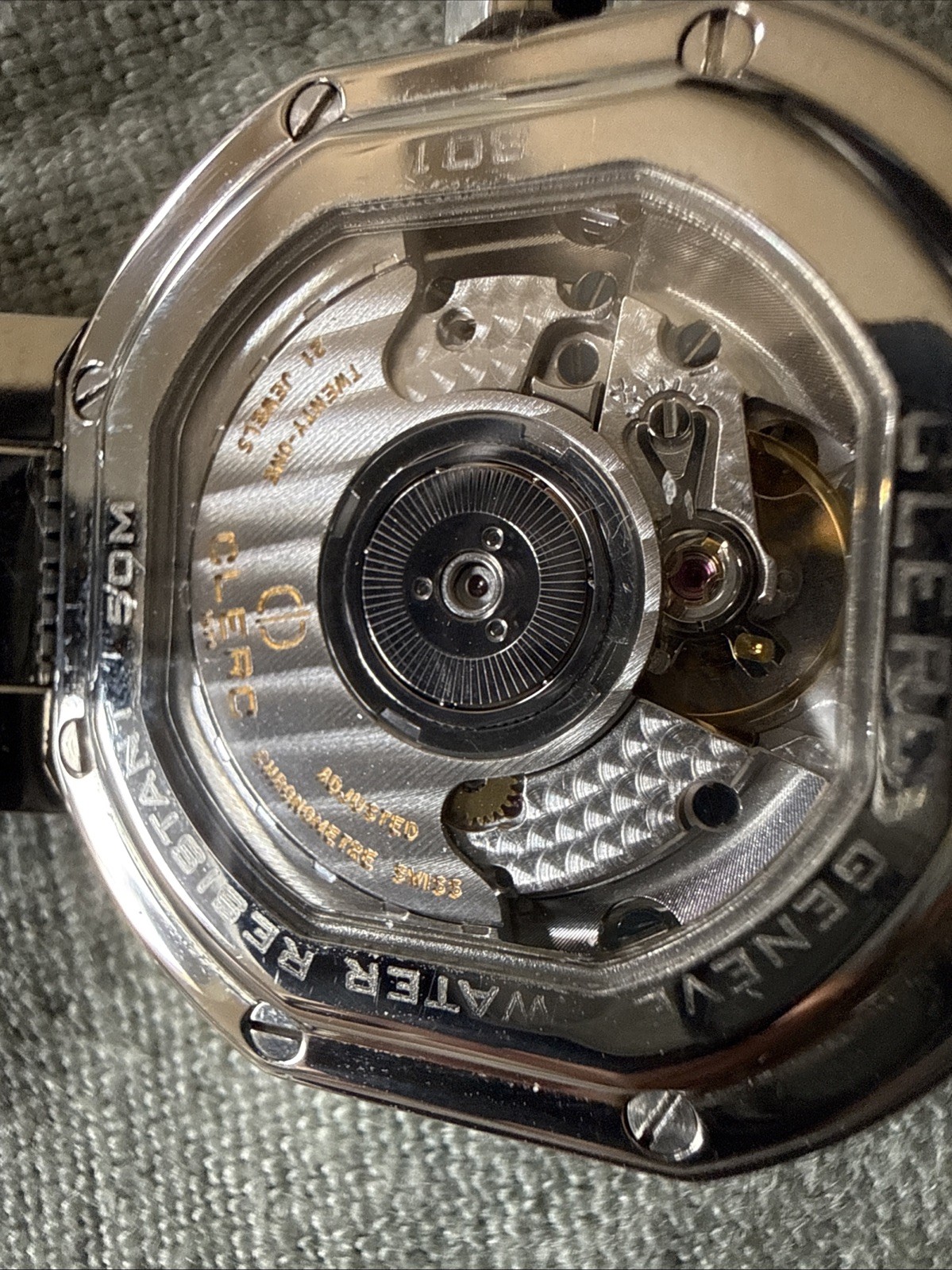 CLERC CHRONOMETER Geneve STAINLESS STEEL BRACELET AUTOMATIC DATE