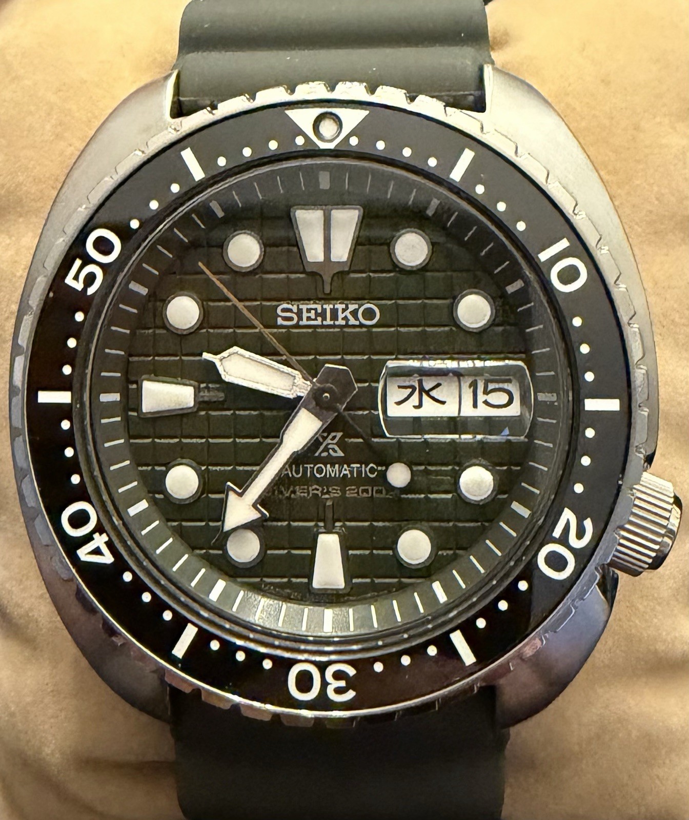 Seiko King Turtle SBDY051 JDM Import (aka SRPE05) Kanji Day/Date Wheel Very Rare
