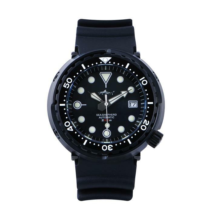 Heimdallr Sharkey Sea Shepard NH35A Black Tuna PVD 200M Diver Automatic Watch C3