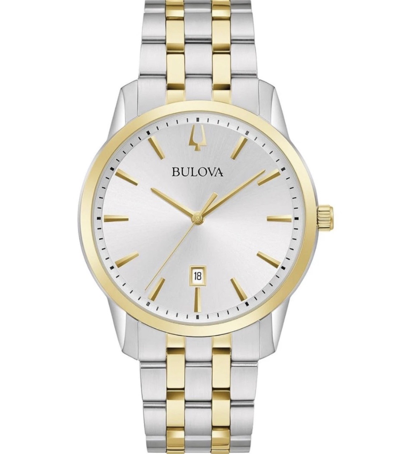 Great Looking Bulova Sutton Collection Men’s Gold & Silver Watch new, with Box!!