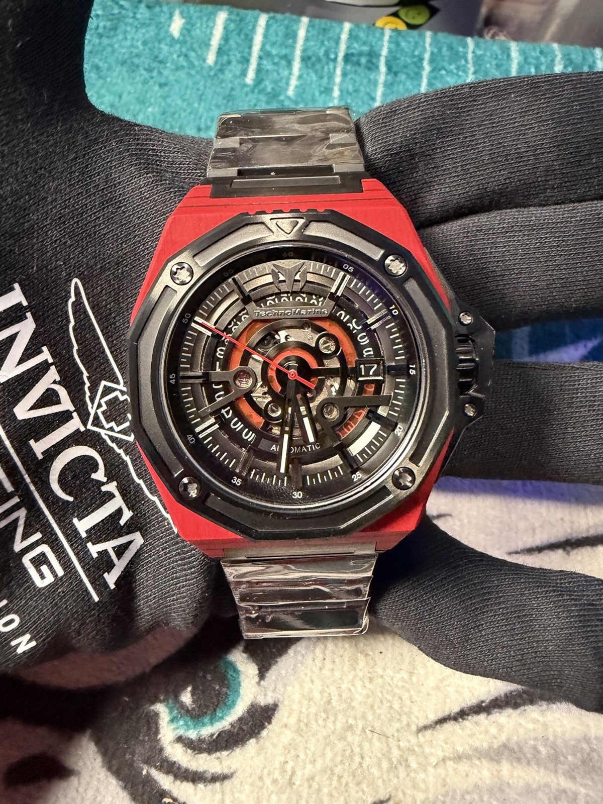 TechnoMarine Carbon Nautic Automatic Limited Edition 45mm Red/Black $1600 msrp.