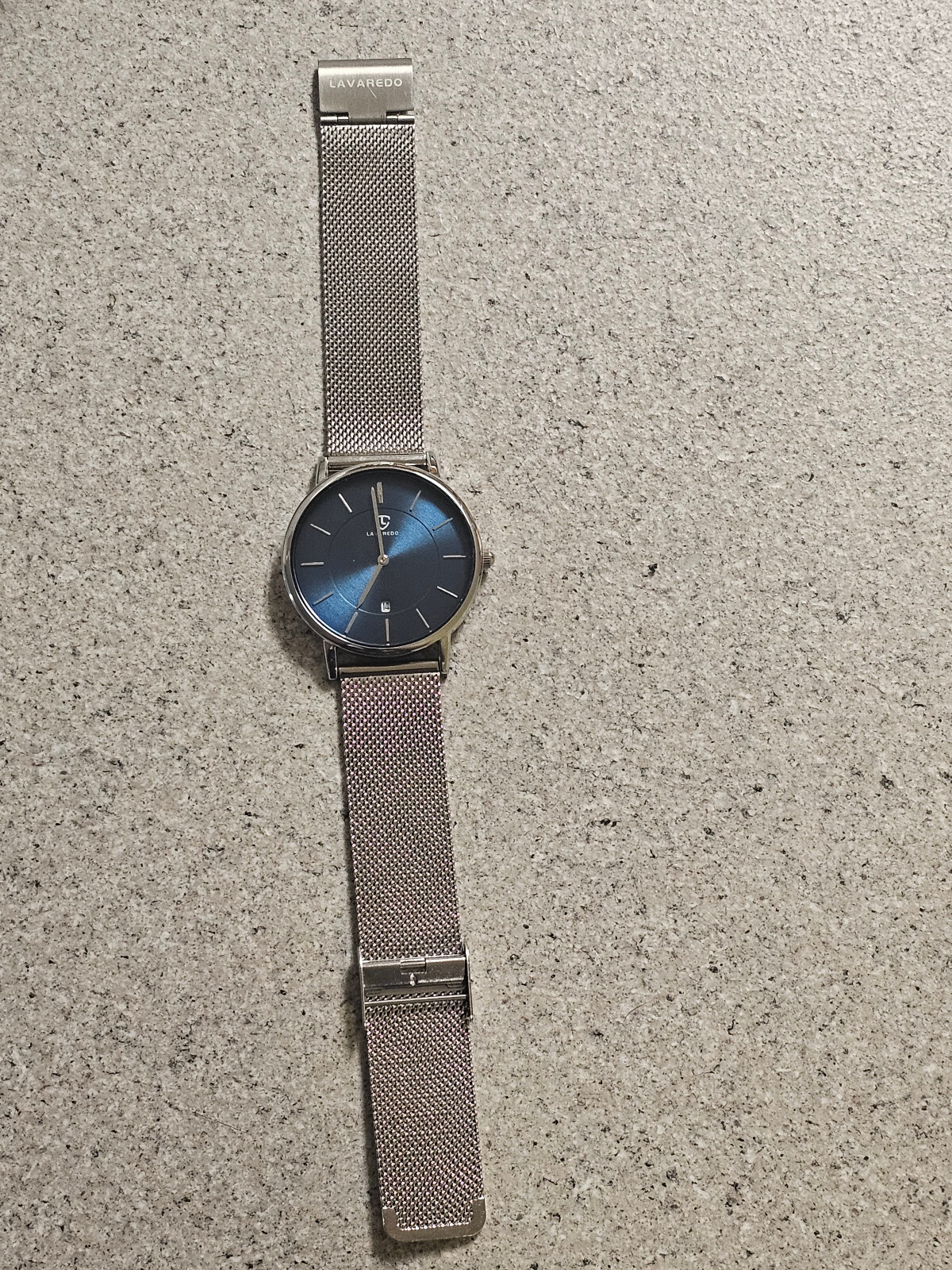 Lavaredo NO.L6628 Men’s MESH BAND Analog Blue Dial Quartz Wrist Watch