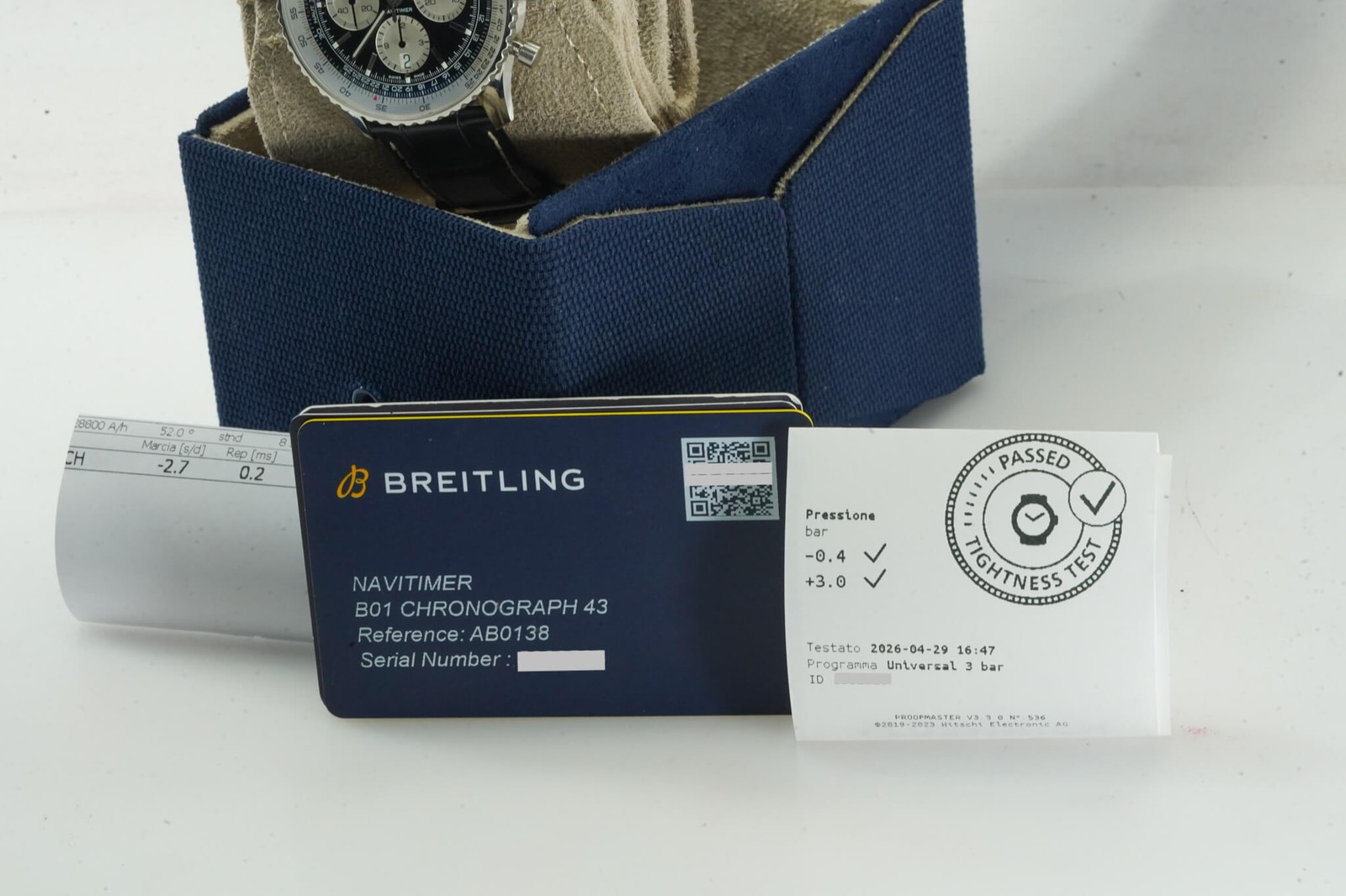 Breitling Navitimer B01 Chronograph AB0138211B1P1 AB0138 43mm Black Dial 09/2…