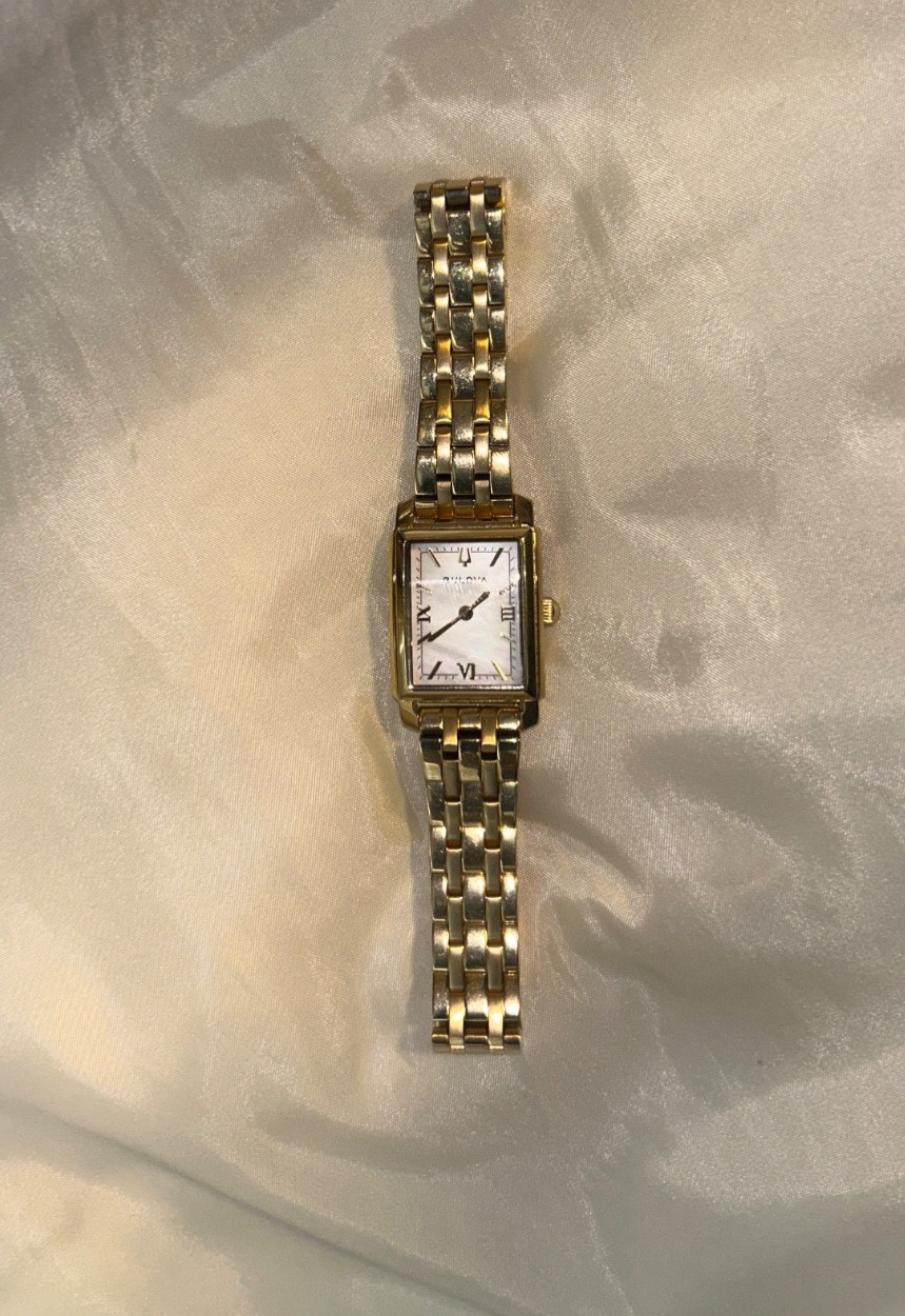 Bulova Women’s Sutton Gold-Tone Stainless Steel Watch (Model 97L177)