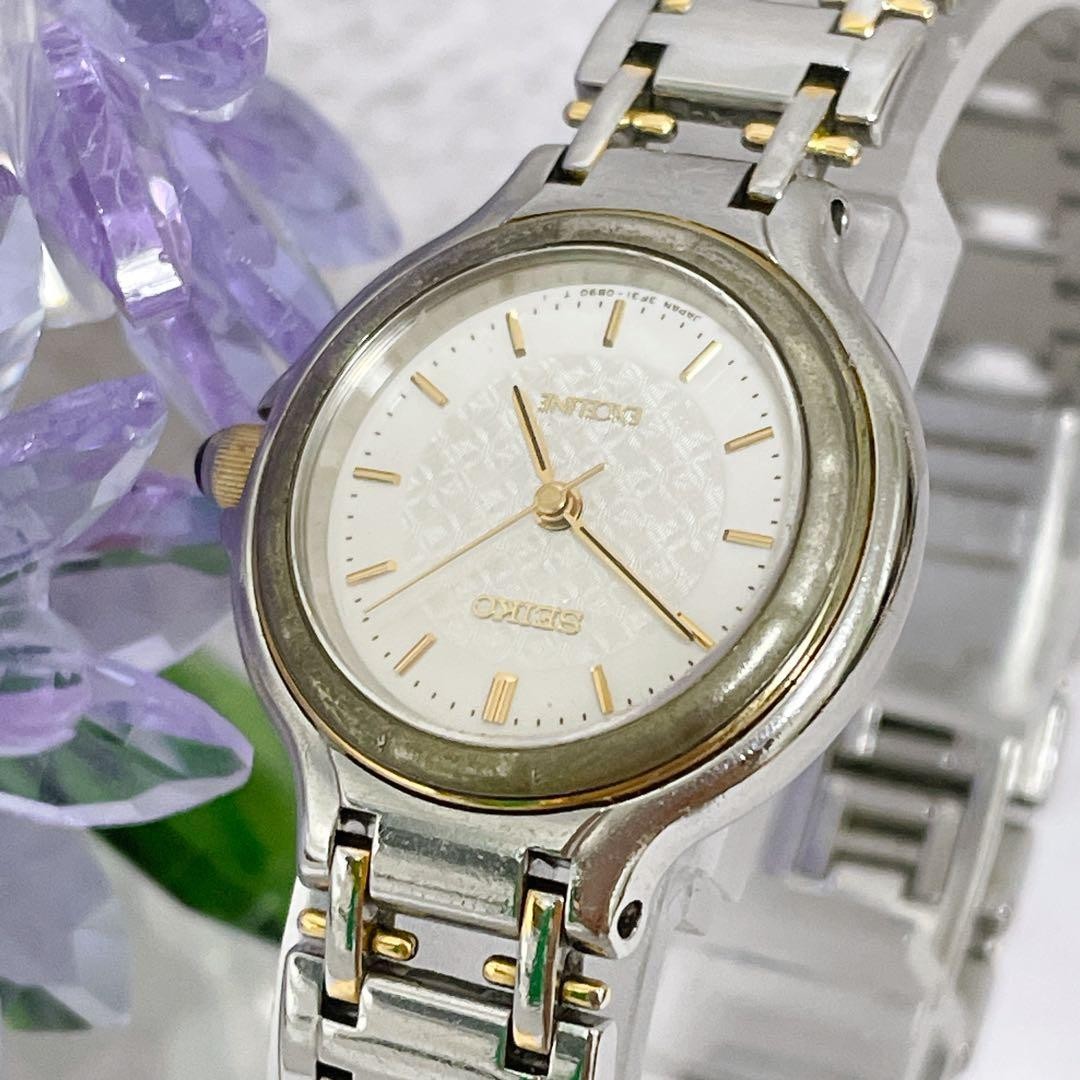 ●【Working Condition】Seiko Ladies’ Watch Exceline Rare Two-Tone Color