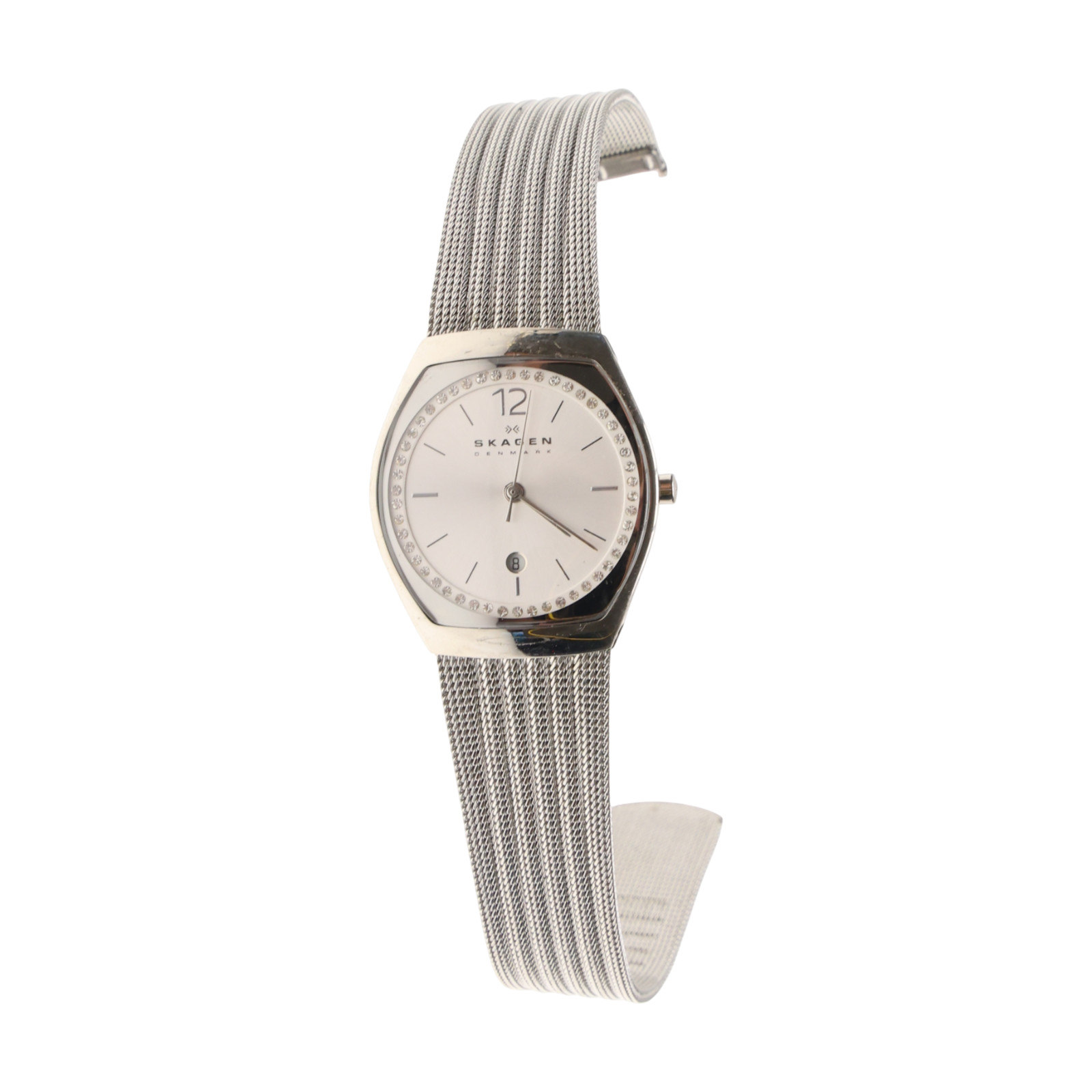 Skagen F2342 Asta Women’s Stainless Steel Mesh Crystal Watch SKW2247 28 mm