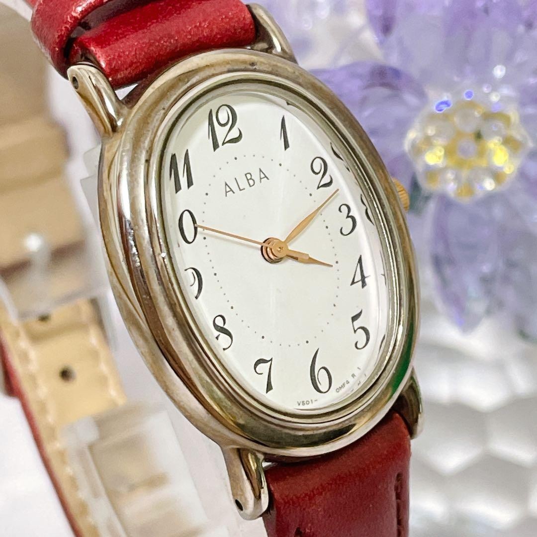 • [Working Condition] SEIKO Alba Oval Watch, New Battery Replaced