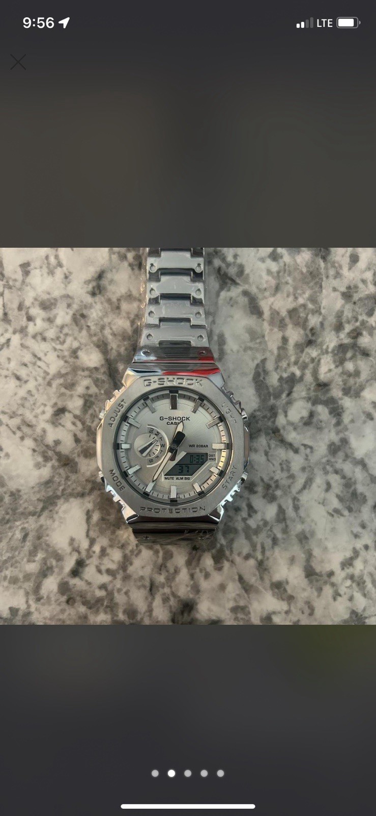 Casio G-Shock GM-2100D-7A Stainless Steel “CasiOak” Watch