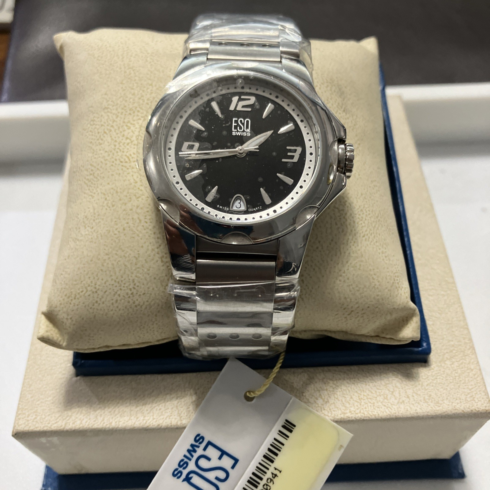 ESQ Swiss E5326 By Movado All Steel New Battery