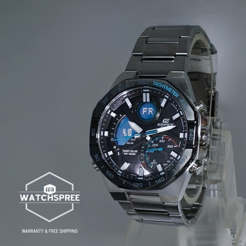 Casio Edifice Bluetooth® Stainless Steel Band Watch ECB950DB-1A ECB-950DB-1A