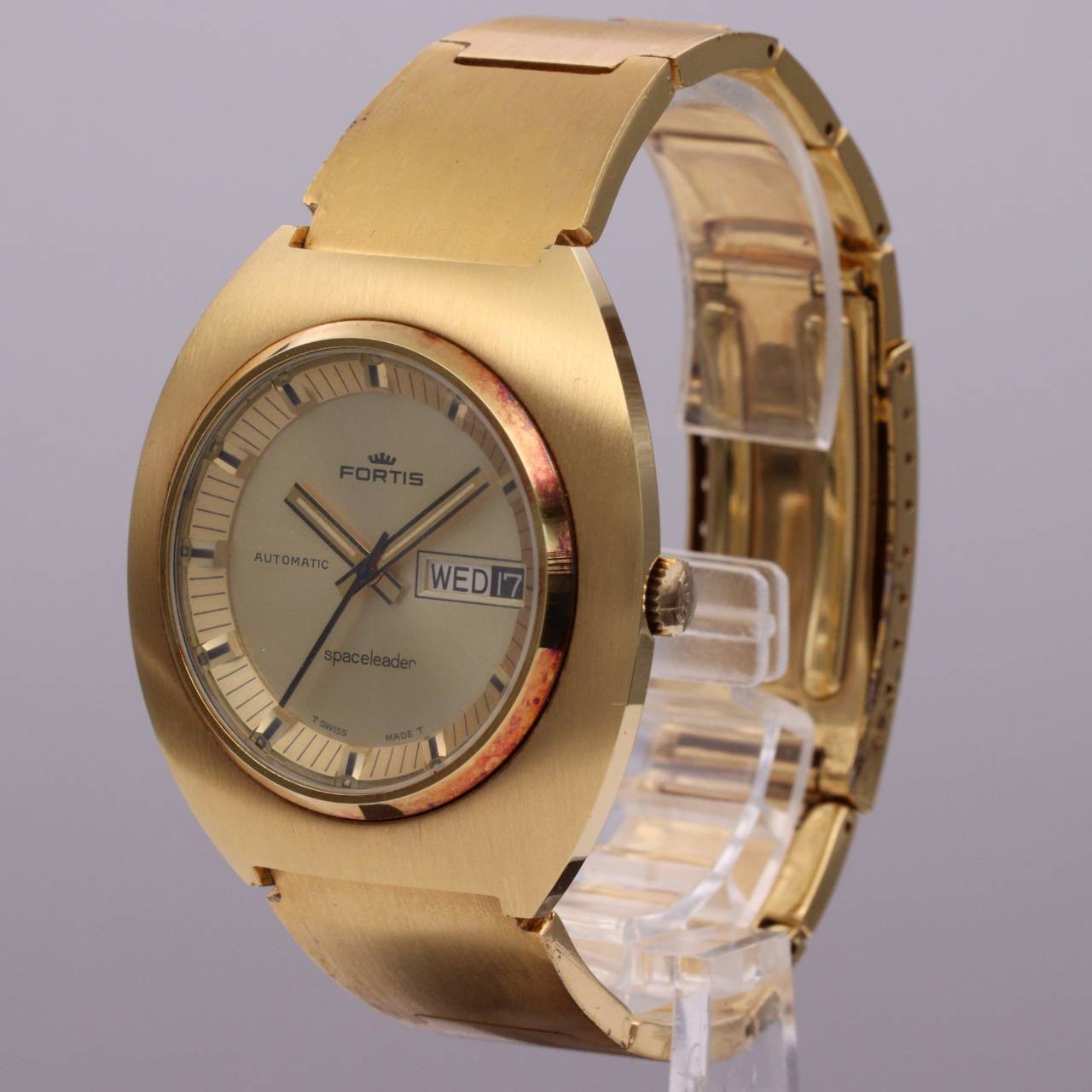 Fortis Space Leader Men’s Automatic Gold Watch Used A Grade