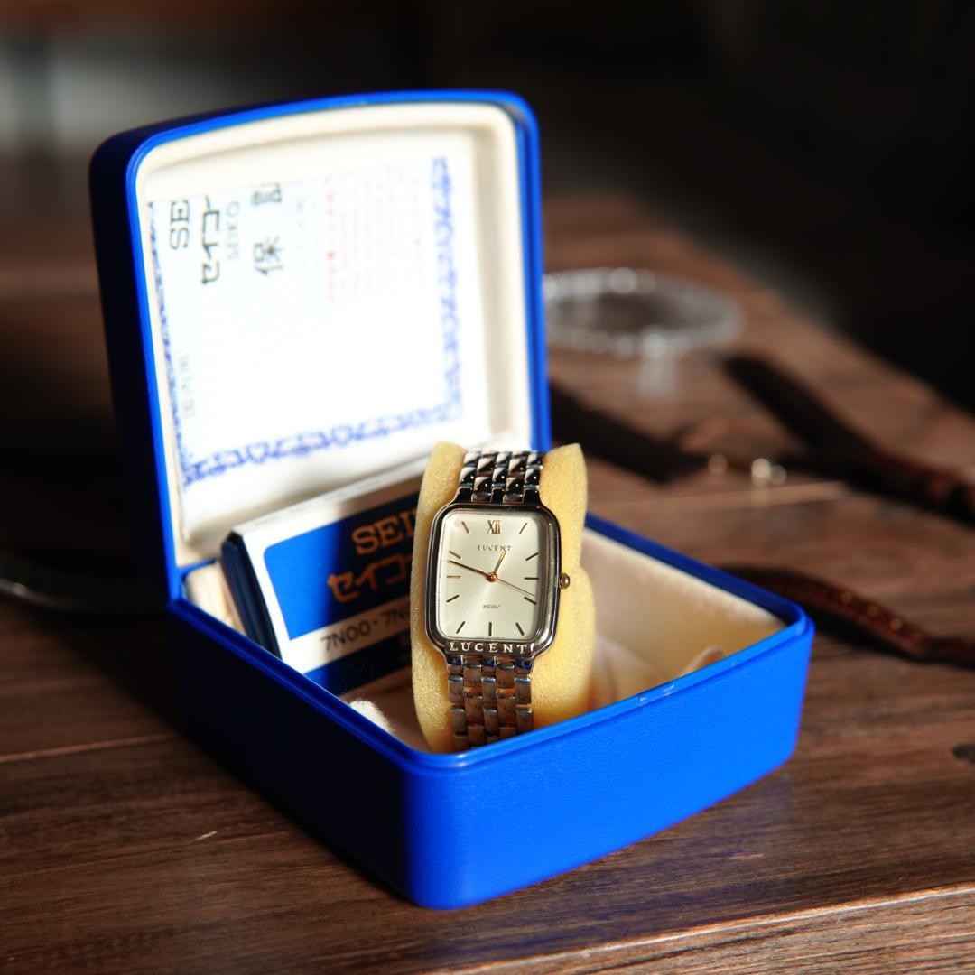 90s Vintage Seiko Lucent Complete Accessories Combo Santos