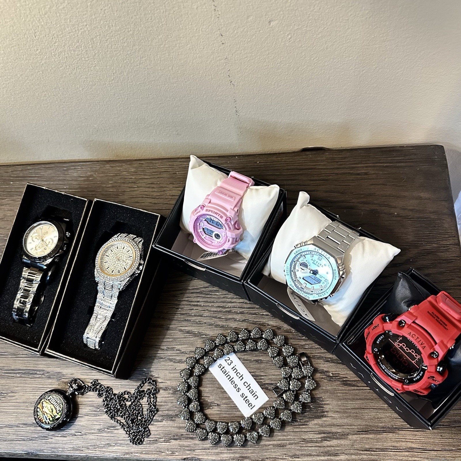 Wholesale 7 Piece NEW Men’s Watch Lot Activa X Invicta & More