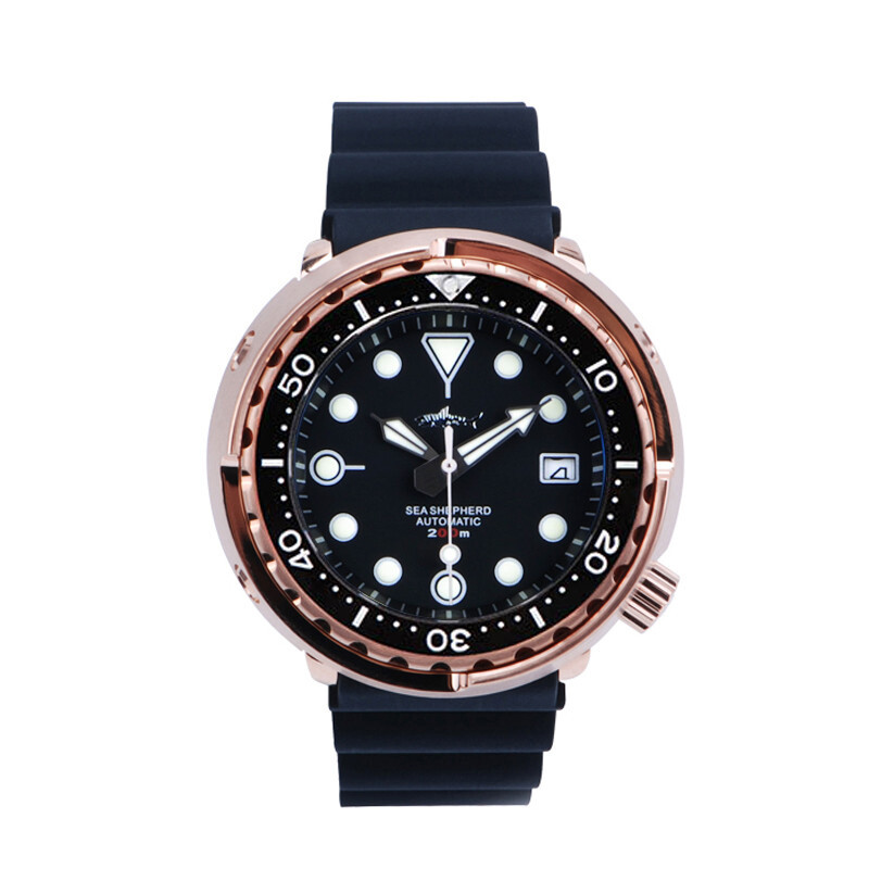Heimdallr Sea Sheperd Rose Gold PVD Tuna NH35 Diver 200M Automatic Watch 47mm C3
