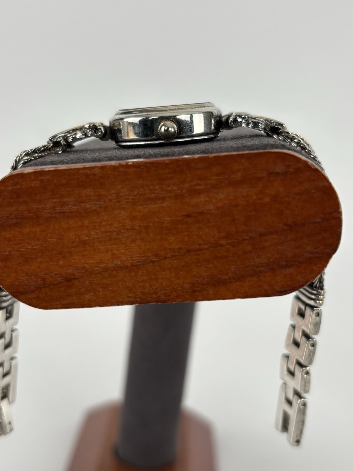 Wincci 18mm Sterling Silver Plated Quartz Watch w/Bracelet & New Battery