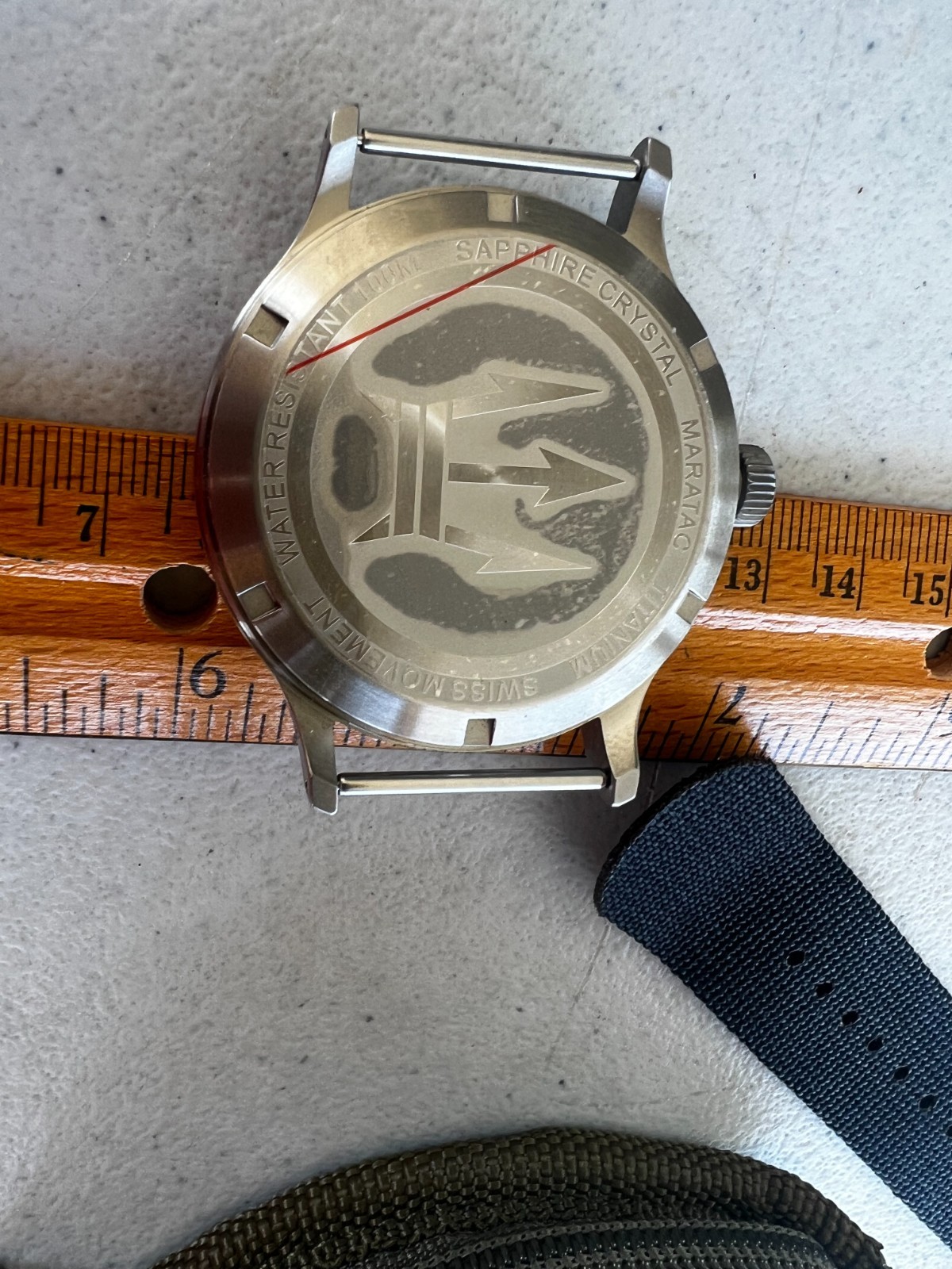 County Comm Maratac 44m Large Titanium GMT Plain Dial Watch Gen 2