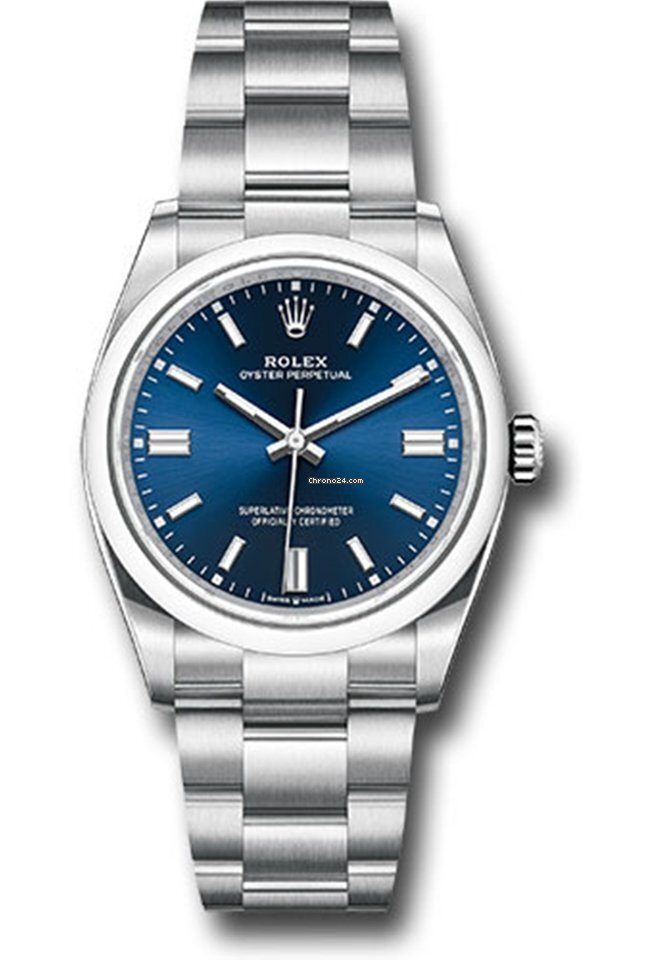 Rolex 126000 Oyster Perpetual 36mm Domed Bezel Blue Index Dial Oyster Bracelet