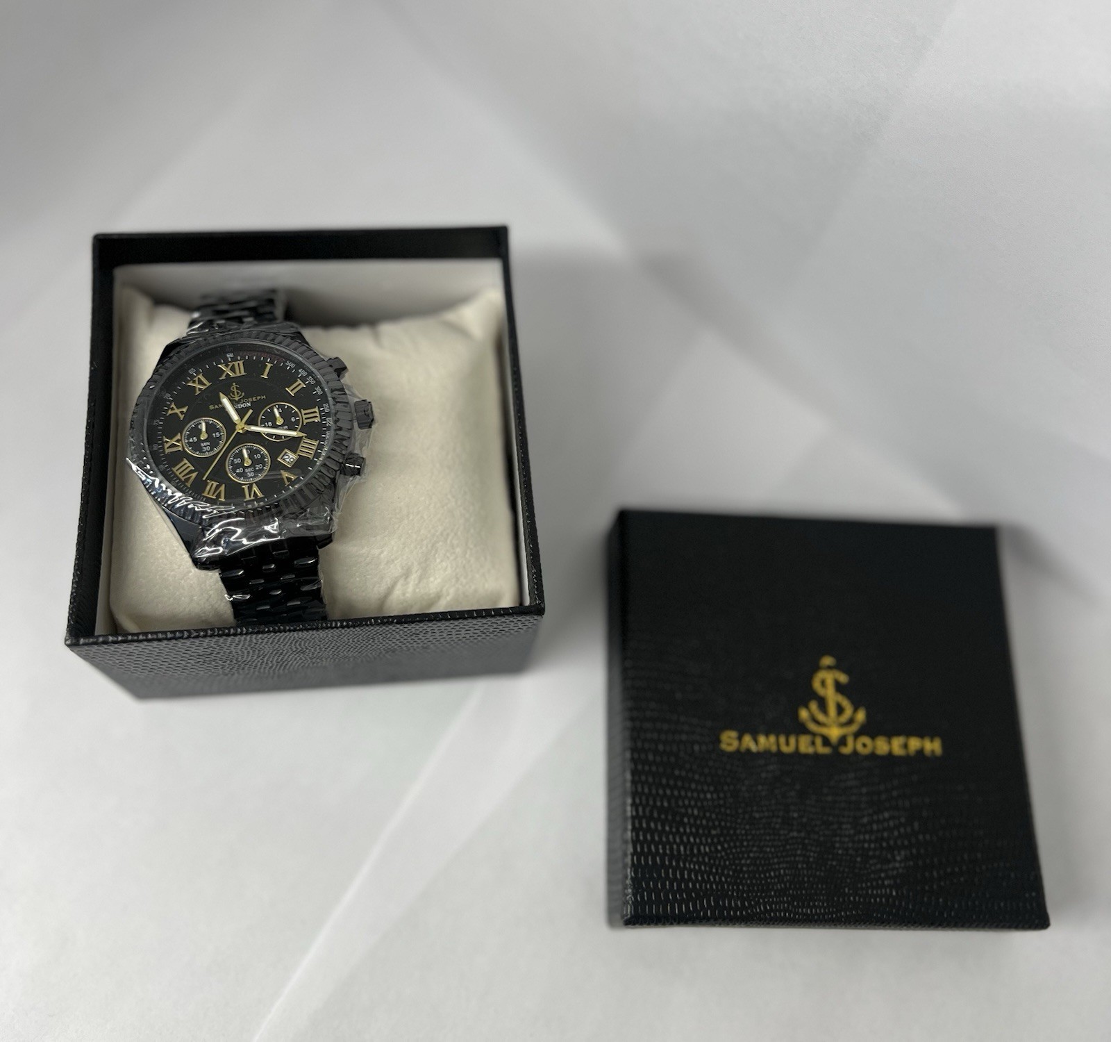 SAMUEL JOSEPH Ltd SPEED EXQUISITE BLACK WATCH – SJ0015 – NEW With Box and Tags