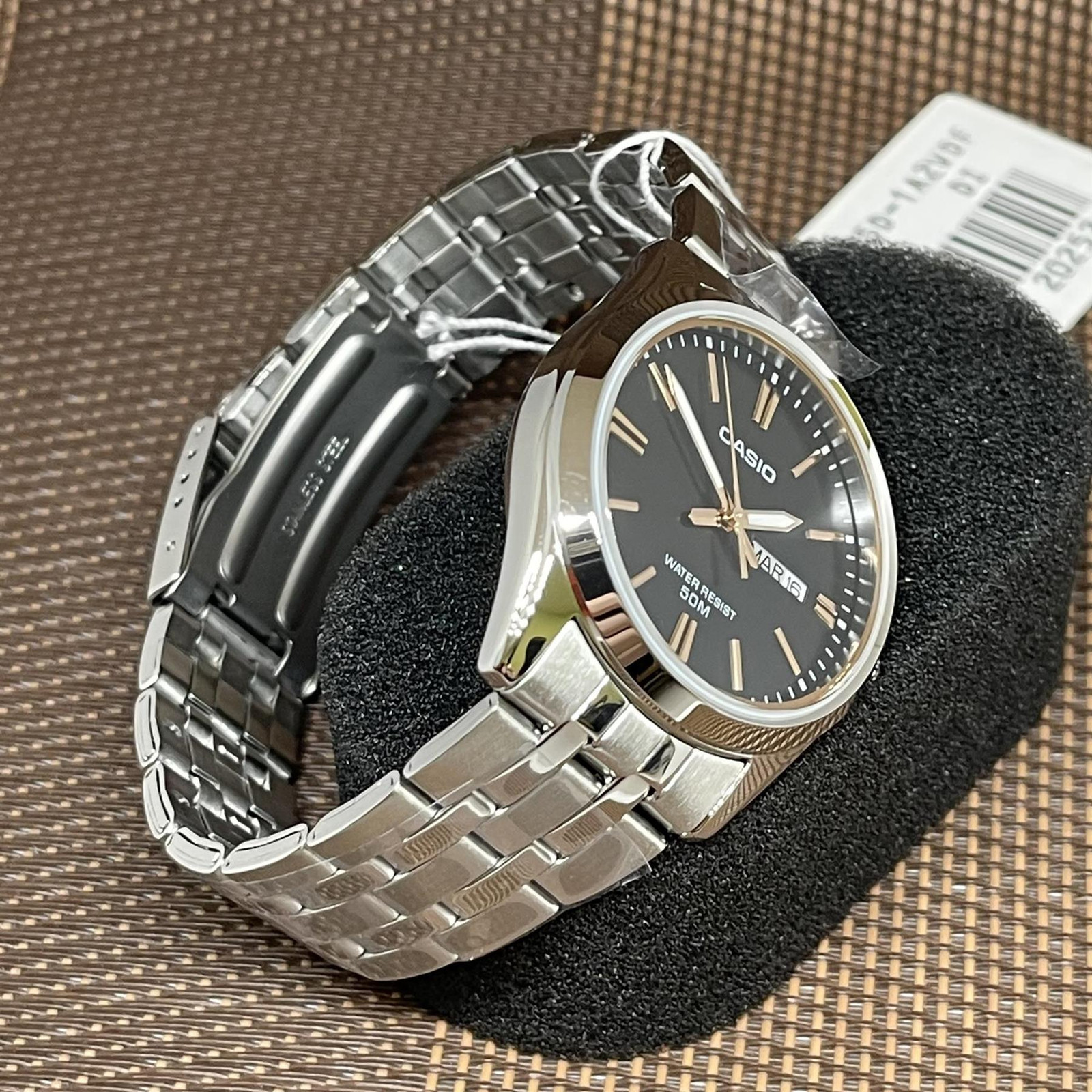 Casio MTP-1335D-1A2 Analog Black Dial Stainless Steel Quartz Men’s Casual Watch