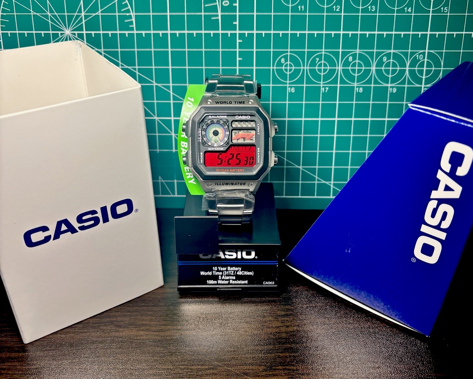 “Formula 1” |🔴🏎️🏁| Metal Custom CASIO AE-1200WHD | Royale | Watch MOD