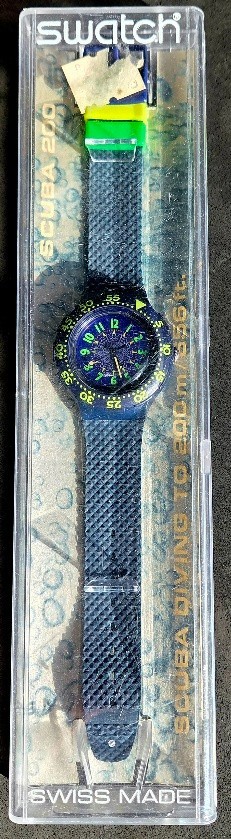 Vintage 1993 Swatch Scuba 200 “Rowing” NWT