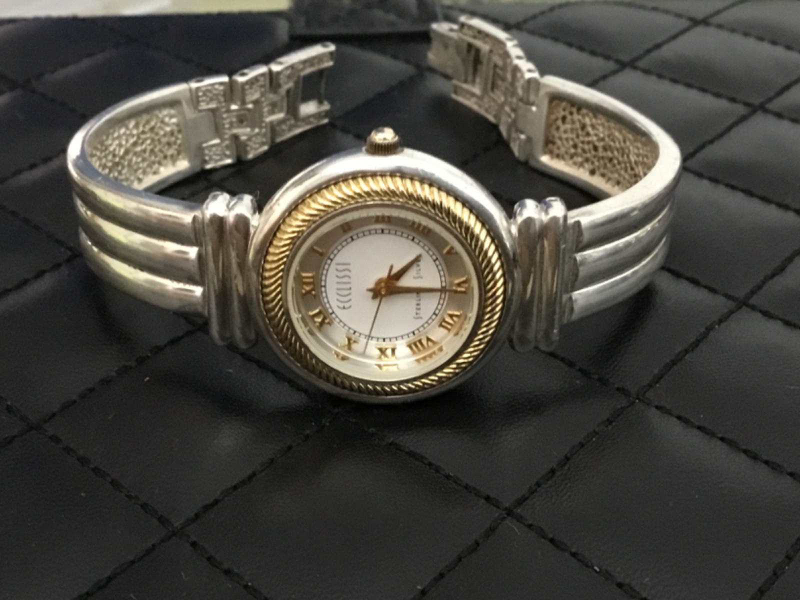 925 Sterling Silver Vintage Ecclissi model:3010 new battary works 55.8grams
