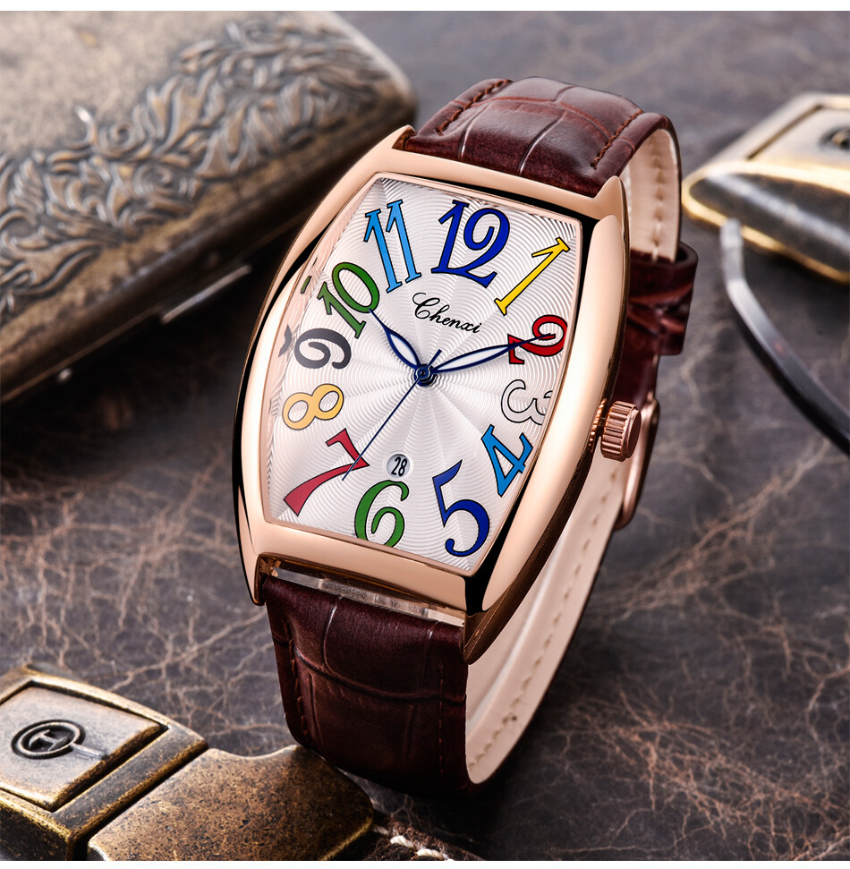 Multicolor Quartz Wrist Watch