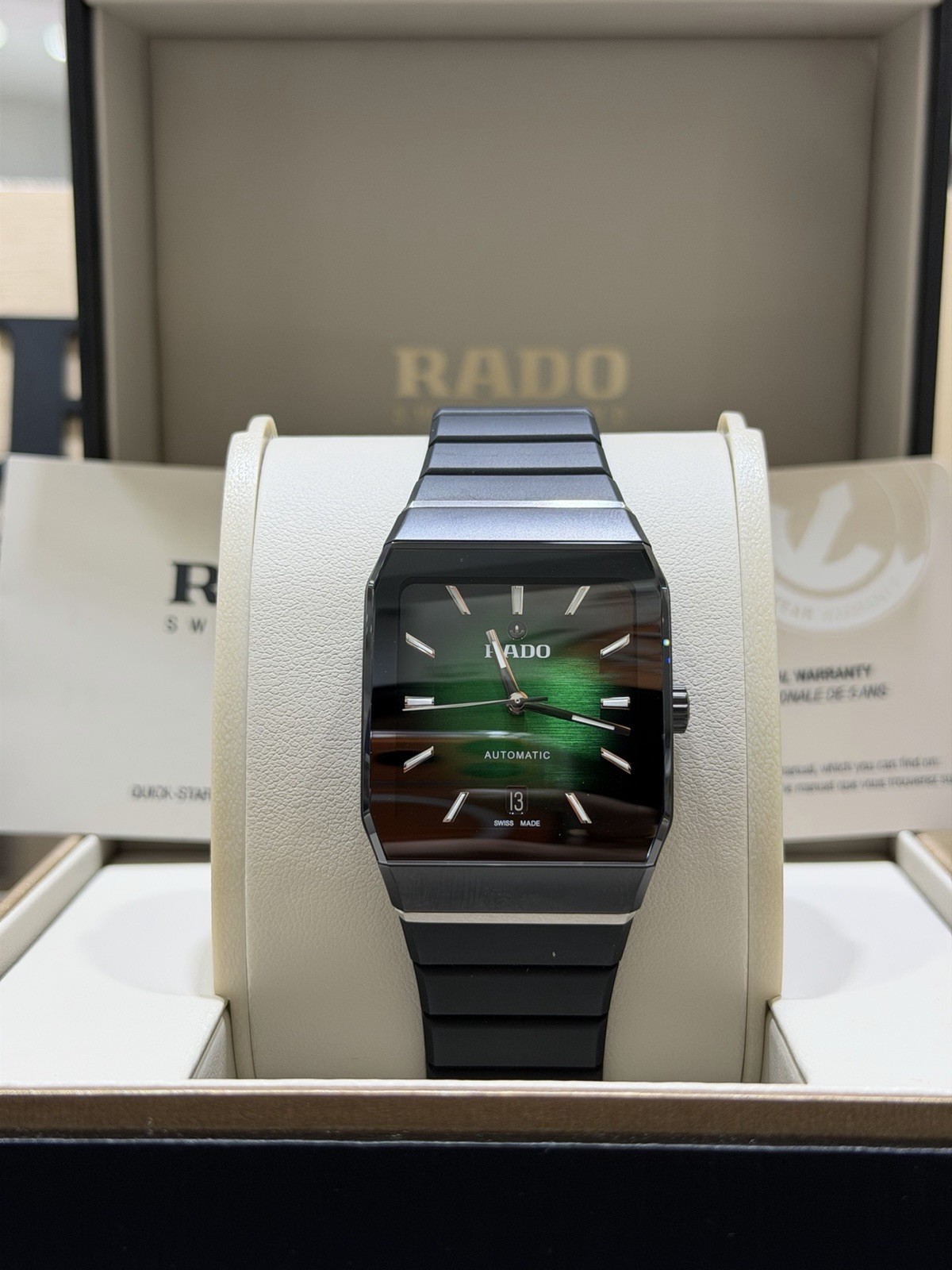 Rado Anatom Automatic ST Steel Graded Green-Black Dial Unisex Watch R10202319