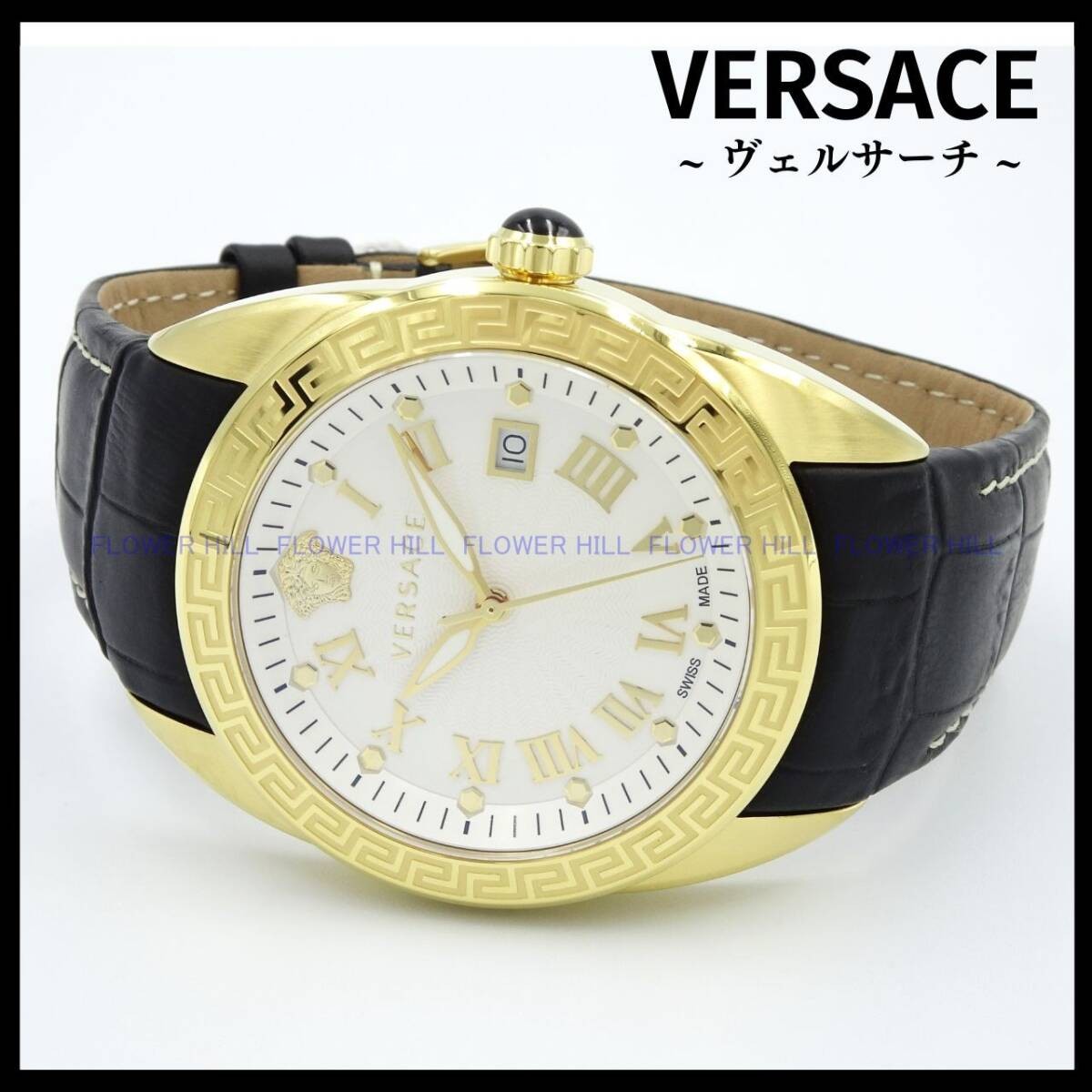 [B1Y] Versace Men’s Watch Quartz V SPORT II VFE130015 White Gold [t5y]