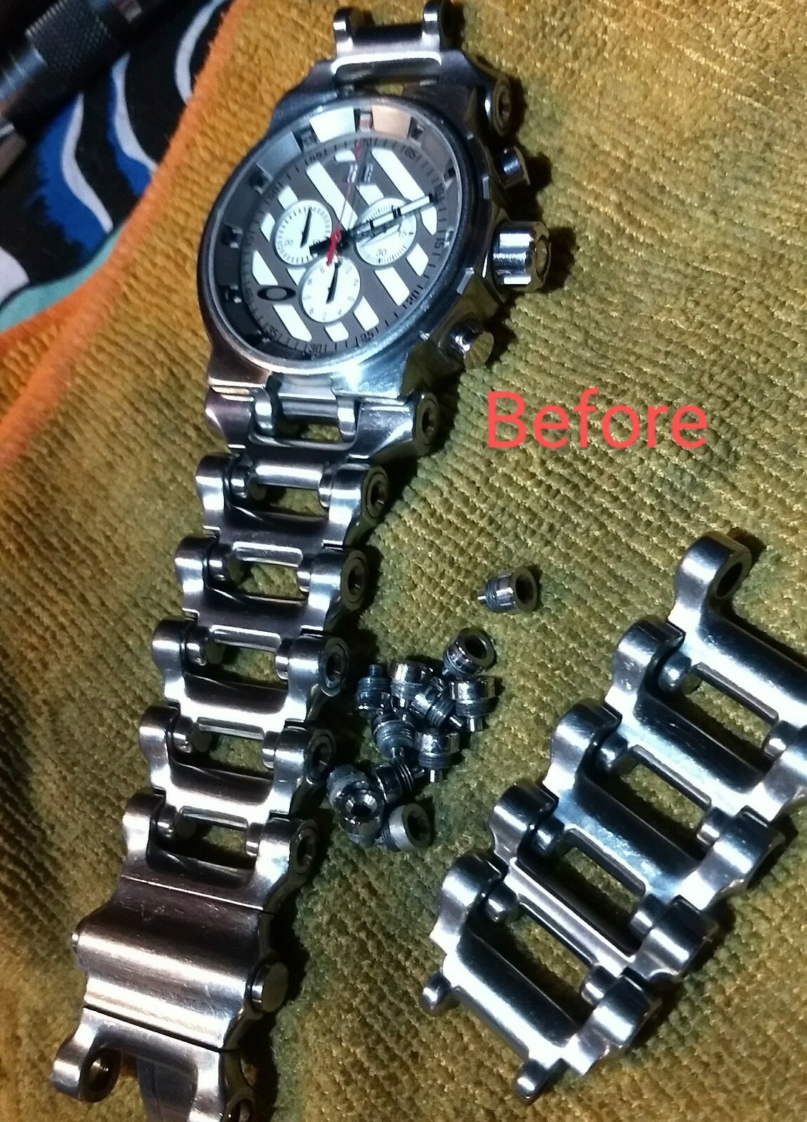 Oakley Hollowpoint/Minute Machine-Titanium Polish Services/Restore finish Watch!