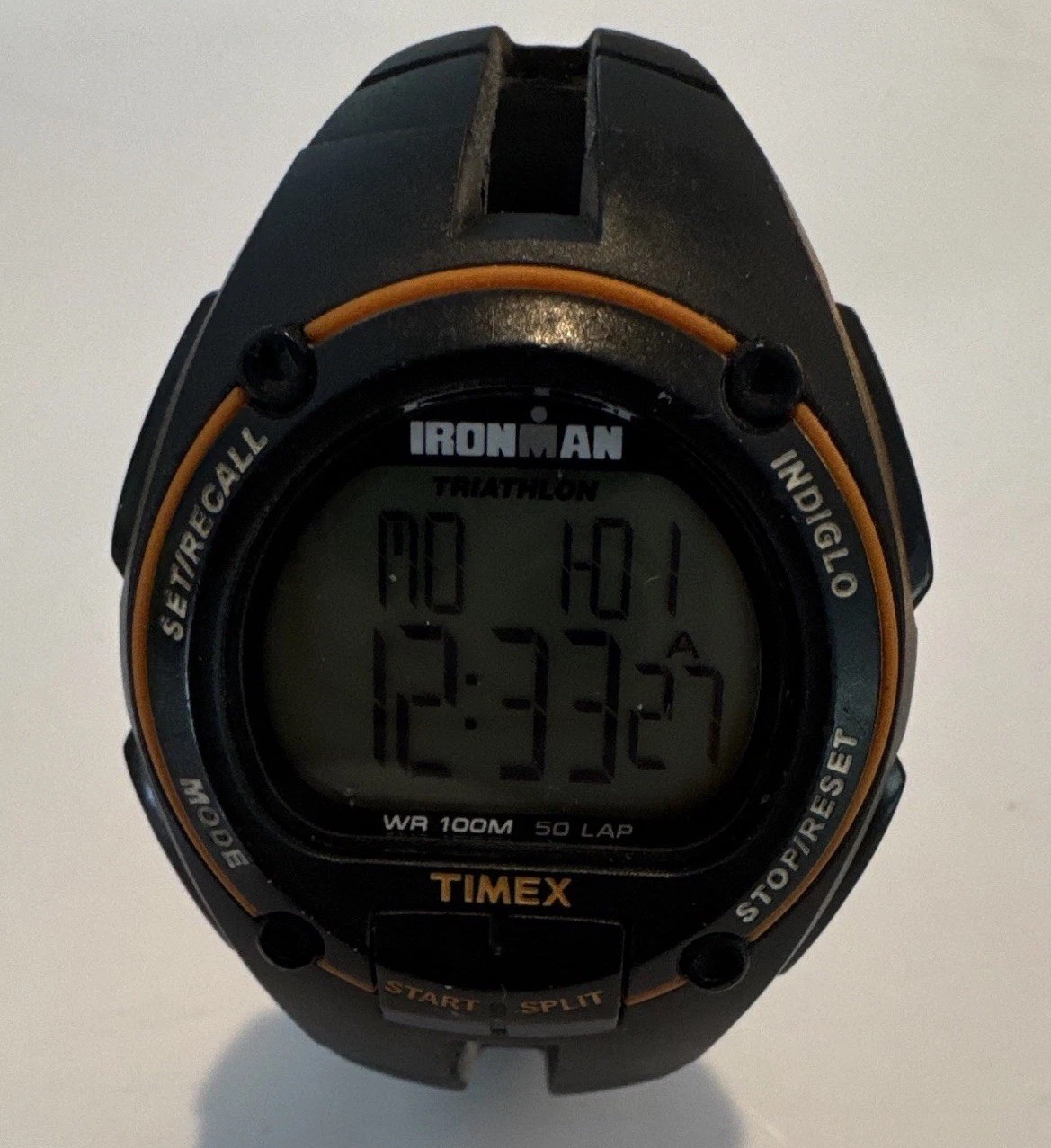Timex Ironman Triathlon Digital Indiglo Alarm Chrono Timer WR100M Black