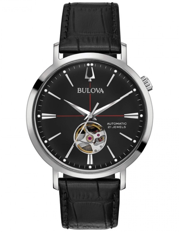Bulova Automatic Men’s Watch, Leather Strap