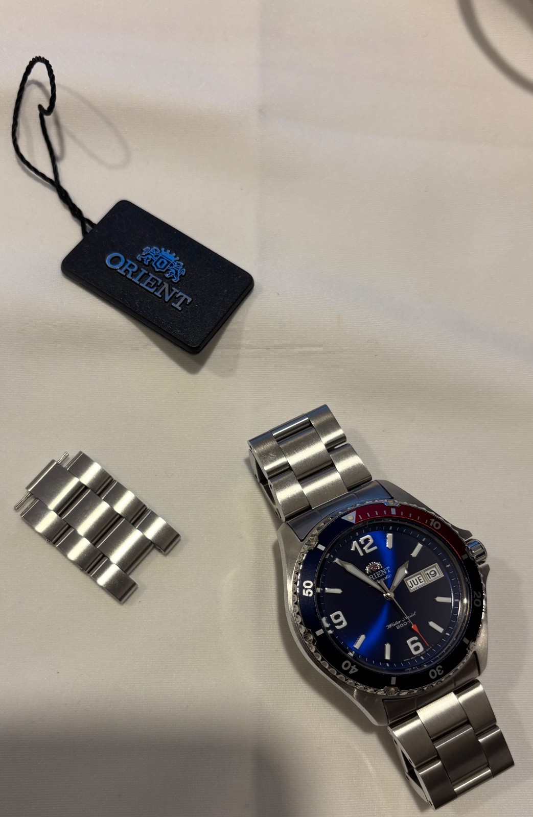 Orient Mako II Automatic Pepsi Diver 41.5mm Blue Dial FAA02009D9 – Excellent
