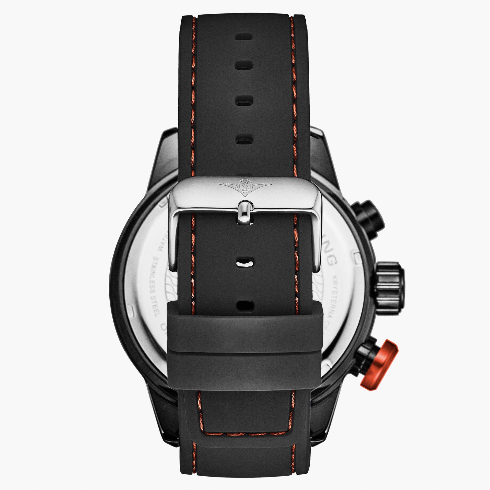Aquatic Force Chronograph 50mm Black/Red | Black Dial Wristwatch 4053.3