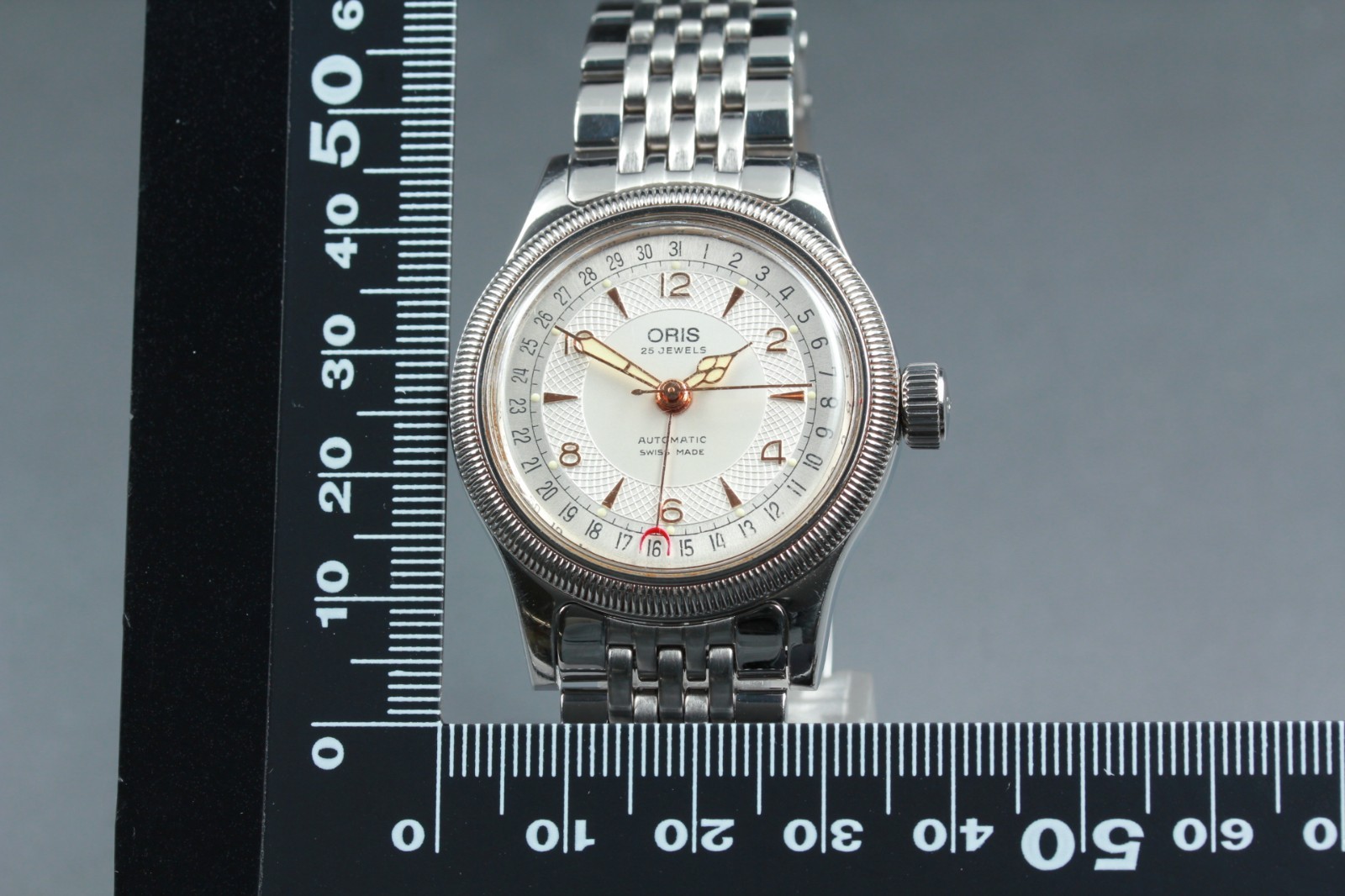 [EXC+5] Oris Big Crown Pointer 7463C White Silver Dial Automatic Men’s Watch JPN