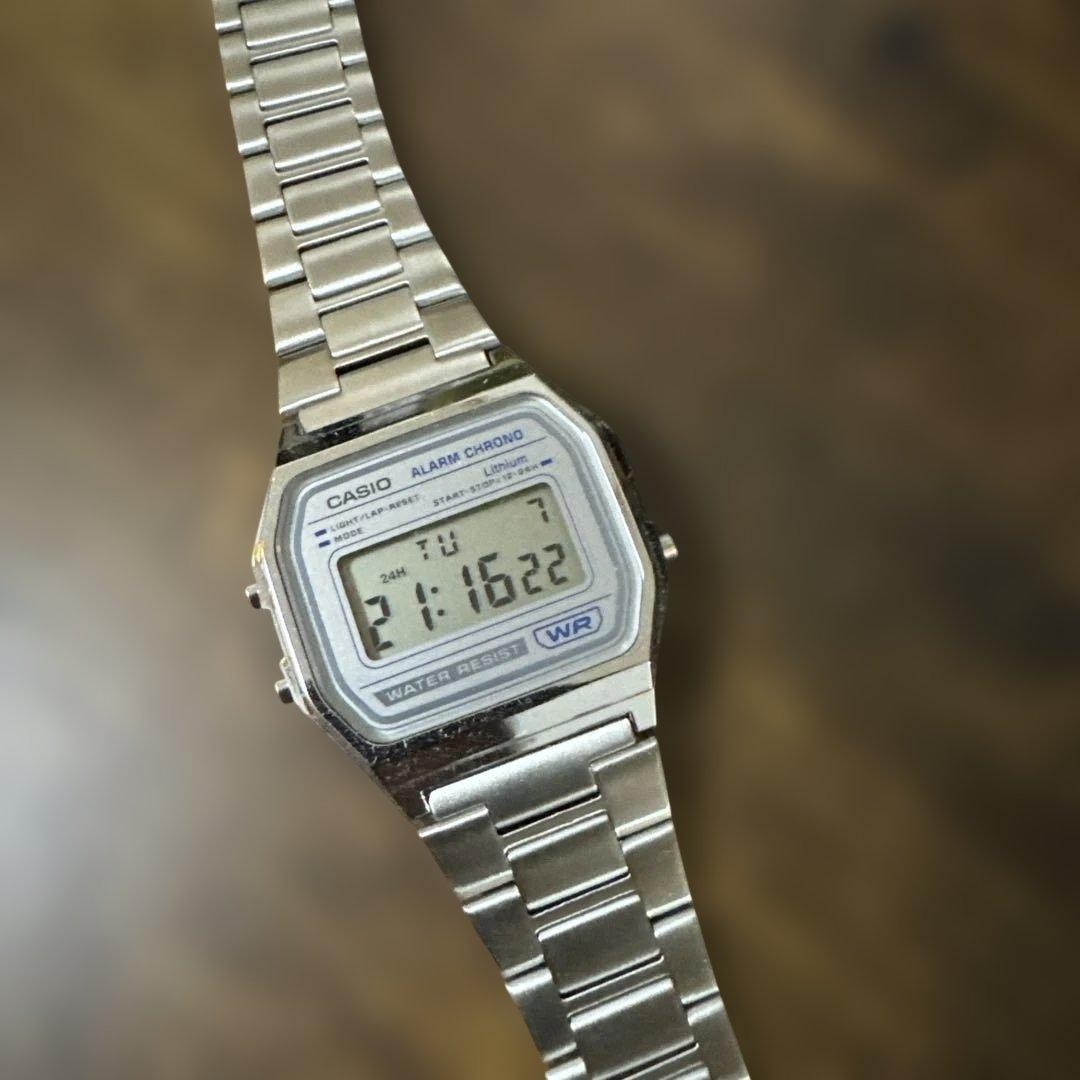 CASIO A158W Silver Digital Wristwatch