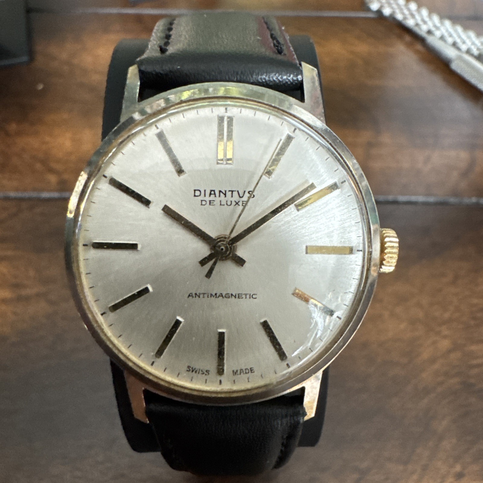 Vintage Dilantus De Luxe Super Clean Antimagnetic Man’s Watch Project 34mm